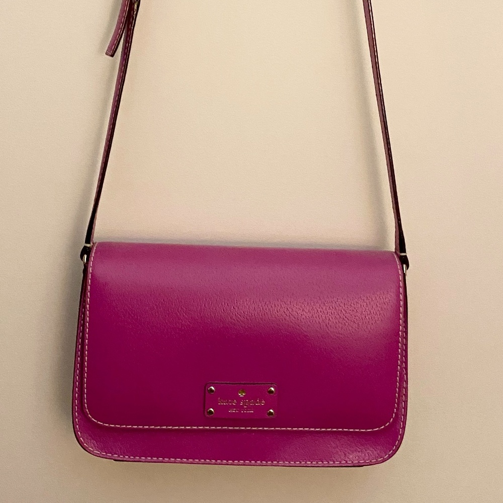 Kate Spade Purple Cross Body Bag- Like NEW